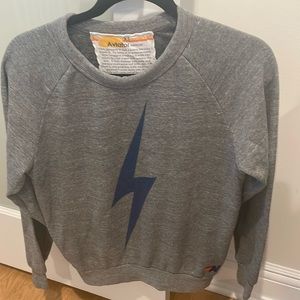 Aviator Nation Grey Bolt sweatshirt XS